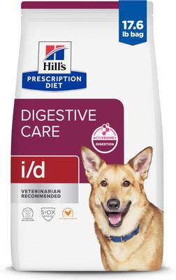 Show full view: Hill's Prescription Diet i/d Digestive Care with Turkey Canned Dog Food, 13-oz, case of 12 & Hill's Prescription Diet i/d Digestive Care Chicken Flavor Dry Dog Food, 17.6-lb bag slide 6 of 9
