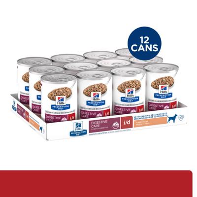 Show full view: Hill's Prescription Diet i/d Digestive Care with Turkey Canned Dog Food, 13-oz, case of 12 & Hill's Prescription Diet i/d Digestive Care Chicken Flavor Dry Dog Food, 17.6-lb bag slide 3 of 9