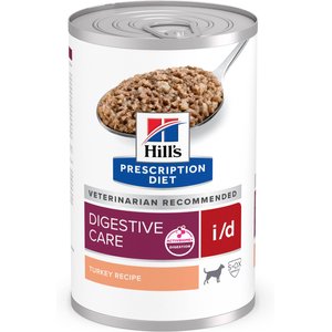 Hill's Prescription Diet i/d Digestive Care with Turkey Wet Dog Food, 13-oz, case of 12