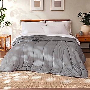 MODERN THREADS TENCEL Lyocell Luxury Ultra Soft Down Alternative Comforter, Platinum, Queen