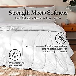 MODERN THREADS TENCEL Lyocell Luxury Ultra Soft Down Alternative Comforter, White, Queen slide 2 of 6