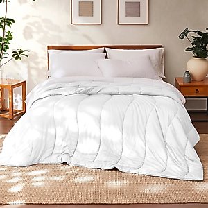 MODERN THREADS TENCEL Lyocell Luxury Ultra Soft Down Alternative Comforter, White, Queen