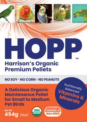 Show full view: Harrison's Bird Foods Organic Premium Pellet Bird Food, 1-lb Bag slide 2 of 9