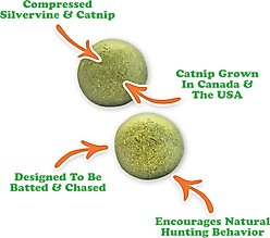 Meowijuana Purrple Passion Compressed Catnip Ball Refill, 2 count slide 2 of 8