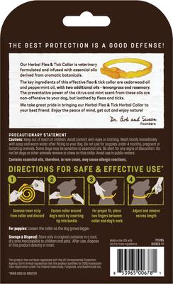 Show full view: Earth Animal Apothecary Natural Flea & Tick Herbal Collar for Dogs, Small: Up to 20-in neck slide 2 of 8