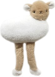 PetRageous Designs Athena Plush Lamb Oversized Stuffed Squeak Toy, White, 19-in