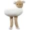Show in main carousel: PetRageous Designs Athena Plush Lamb Oversized Stuffed Squeak Toy, White, 19-in slide 1 of 3