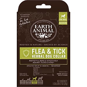 Earth Animal Apothecary Natural Flea & Tick Herbal Collar for Dogs, Medium: 21 to 23-in neck
