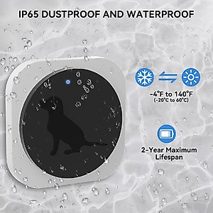 MEGAPAWS Wireless Smart Dog Doorbell, 2 count, White