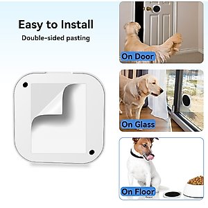 MEGAPAWS Wireless Smart Dog Doorbell, 2 count, White