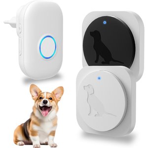 MEGAPAWS Wireless Smart Dog Doorbell, 2 count, White