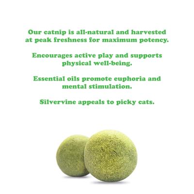 Show full view: Meowijuana Purrple Passion Compressed Catnip Ball Refill, 2 count slide 5 of 9