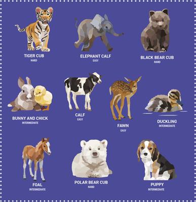 Show full view: My Sticker Paintings: Baby Animals slide 2 of 4