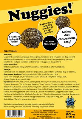 Show full view: Harrison's Bird Foods NUGGIES Birds Treats, 6.9-oz slide 2 of 9