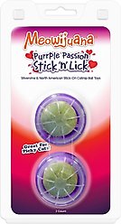 Meowijuana Purrple Passion Stick 'n' Lick Compressed Catnip, 2 count