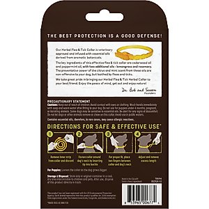 Earth Animal Apothecary Natural Flea & Tick Herbal Collar for Dogs, Medium: 21 to 23-in neck