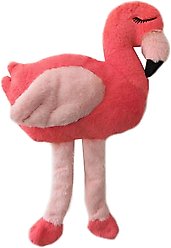 PetRageous Designs Josey Plush Flamingo Oversized Stuffed Squeak Toy, Pink, 19-in