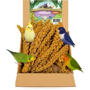 Nemeth Farms Natural Sun Dried Millet Spray Bird Food, 2-lb box