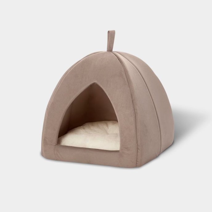 Covered dog beds