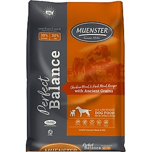 Muenster Perfect Balance Chicken Meal & Pork Meal Recipe with Ancient Grains Dry Dog Food, 25-lb bag