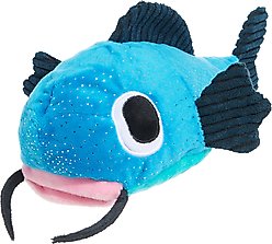 BARK Catfish Claude Plush Dog Toy, Multi Colored