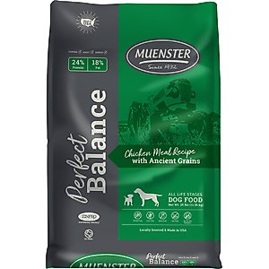 Muenster Perfect Balance Chicken Meal Recipe with Ancient Grains Dry Dog Food, 25-lb bag