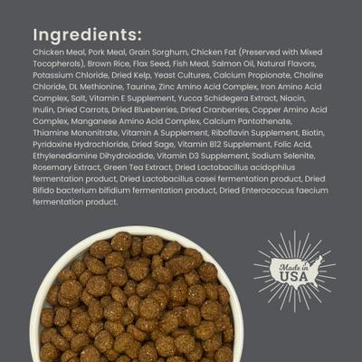 Show full view: Muenster Perfect Balance Chicken Meal & Pork Meal Recipe with Ancient Grains Dry Dog Food, 25-lb bag slide 8 of 11