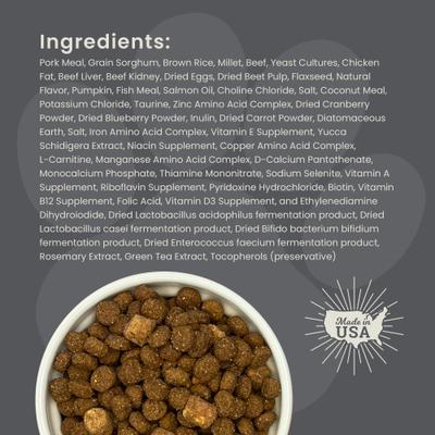 Show full view: Muenster Perfect Balance Pork Meal Medley with Beef Bites Freeze-Dried Dog Food, 3.5-lb bag slide 7 of 11