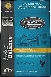 Muenster Perfect Balance Chicken Meal Medley with Chicken Bites Freeze-Dried Dog Food, 3.5-lb bag