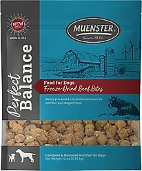 Muenster Perfect Balance Beef Bites Freeze-Dried Dog Food, 12-oz bag