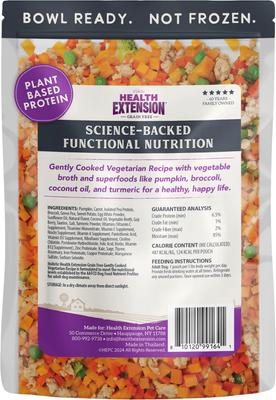 Show full view: Health Extension Gently Cooked Grain-Free Vegetarian Recipe Wet Dog Food, 9-oz pouch, 1 count slide 3 of 10