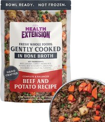 Health Extension Gently Cooked Beef & Potato Recipe Wet Dog Food, 9-oz pouch, 1 count
