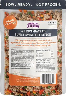 Show full view: Health Extension Gently Cooked Chicken & Pumpkin Recipe Wet Dog Food, 9-oz pouch, 1 count slide 3 of 11