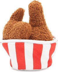 BARK Bucket O' Fried Licken Plush Dog Toy, Multi Colored, Small