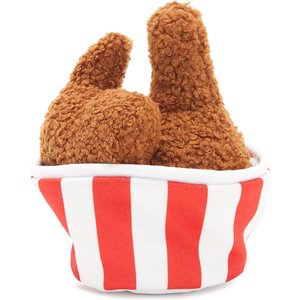 BARK Bucket O' Fried Licken Plush Dog Toy, Multi Colored, Small