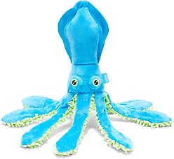 BARK Shifty Sid the Squid Plush Dog Toy, Multi Colored