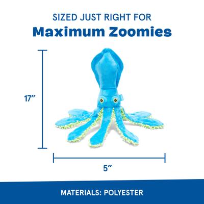 Show full view: BARK Shifty Sid the Squid Plush Dog Toy, Multi Colored slide 2 of 8