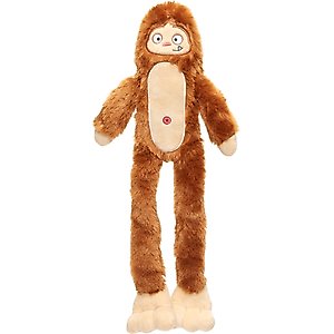 BARK Hairy Henderson Plush Dog Toy, Multi Colored