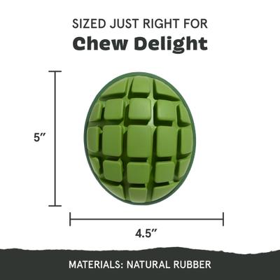 Show full view: BARK Mega Green Mango Dog Chew Toy, Multi Colored, Large slide 2 of 8