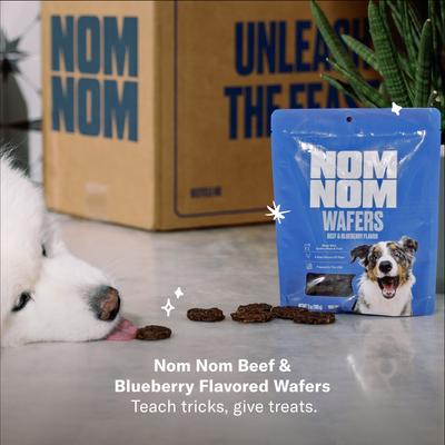 Show full view: Nom Nom Enrichment Kit: Fresh Frozen Dog Food + Beef & Blueberry Dehydrated Treats + Nina Ottosson Tornado Toy + West Paw Treat Dispensing Toy slide 5 of 7