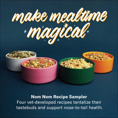 Show full view: Nom Nom Enrichment Kit: Fresh Frozen Dog Food + Beef & Blueberry Dehydrated Treats + Nina Ottosson Tornado Toy + West Paw Treat Dispensing Toy slide 2 of 7