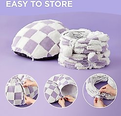 Lesure 2-in-1 Cat Tunnel Bed, Purple, Standard slide 2 of 6