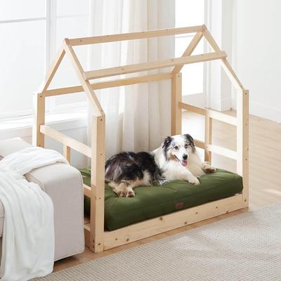 Show full view: Bedsure Waterproof Oxford Fabric Crate Dog Bed, Green, X-Large slide 4 of 8