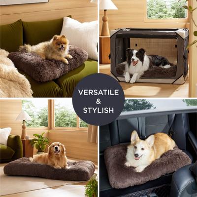 Show full view: Bedsure Washable Dog Crate Mattress, Brown, 24-in slide 6 of 8