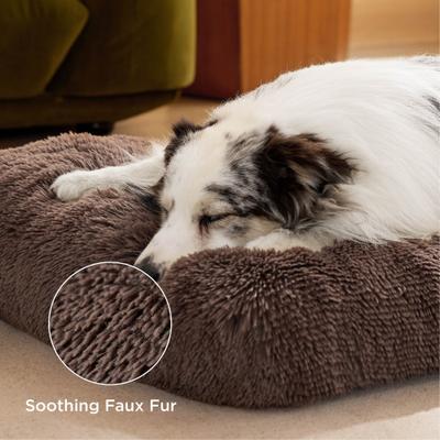 Show full view: Bedsure Washable Dog Crate Mattress, Brown, 24-in slide 3 of 8