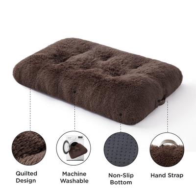 Show full view: Bedsure Washable Dog Crate Mattress, Brown, 24-in slide 5 of 8