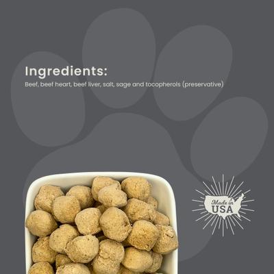 Show full view: Muenster Perfect Balance Beef Meatballs Freeze-Dried Dog Treats, 4-oz bag slide 8 of 11