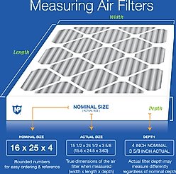 Nordic Pure MERV 8 Pleated Plus Carbon Furnace Air Filters, 16 x 25 x 4-in, 2 count slide 2 of 8