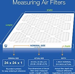 Nordic Pure Pleated MERV 10 Air Filters, 24 x 24 x 1-in, 2 count slide 2 of 8