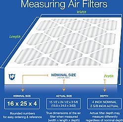 Nordic Pure Pleated MERV 12 Air Filters, 16 x 25 x 4-in, 2 count slide 2 of 8